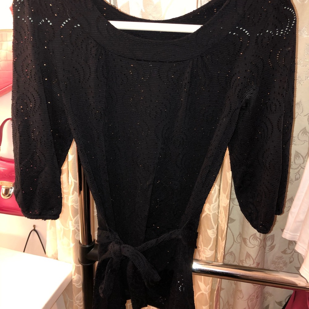 Black H&M Front Tie Dress
